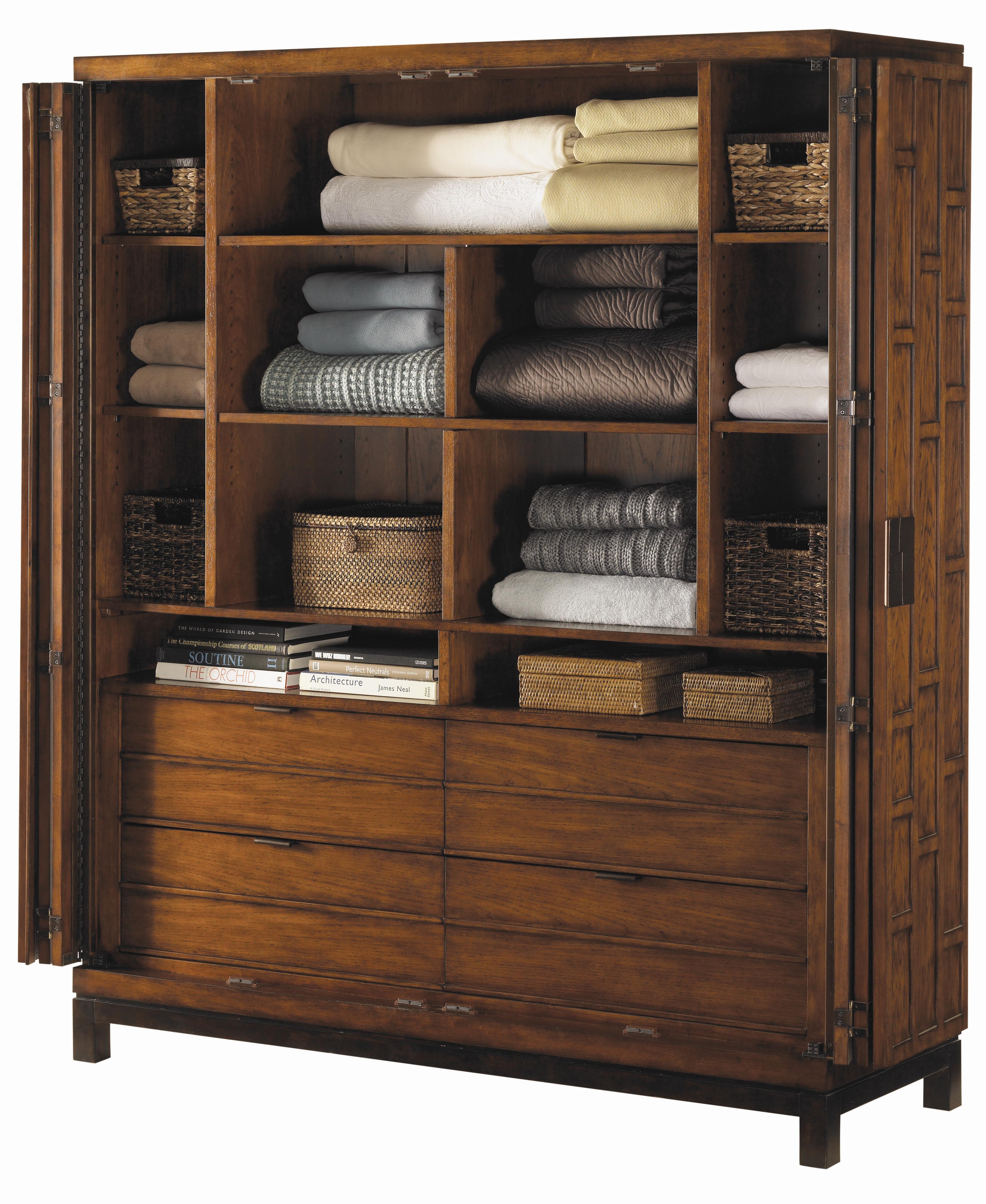 Tommy Bahama Home Ocean Club Multipurpose Samoa Gentleman's Chest Howell Furniture Armoires